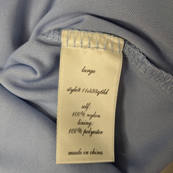 Alya Lacey Lavender Women's Blouse Sz L Top Off Shoulder Strappy B-3 - Picture 6 of 11